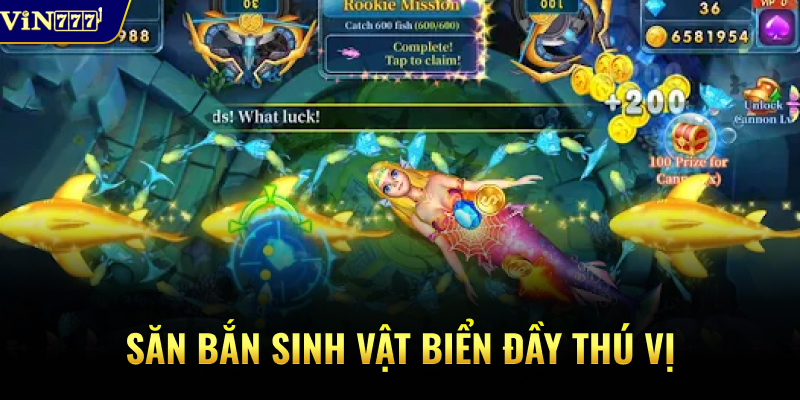 Săn bắn sinh vật biển đầy thú vị